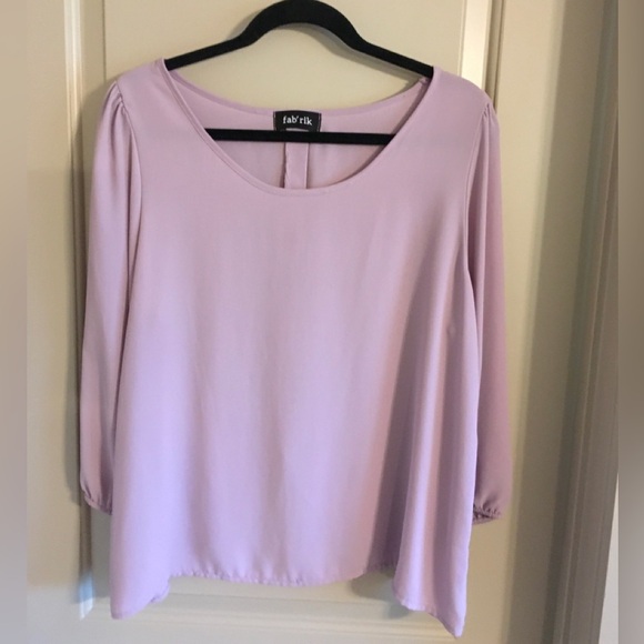 Fab'rik Women's Lavender Top Large Worn Once - Picture 1 of 5